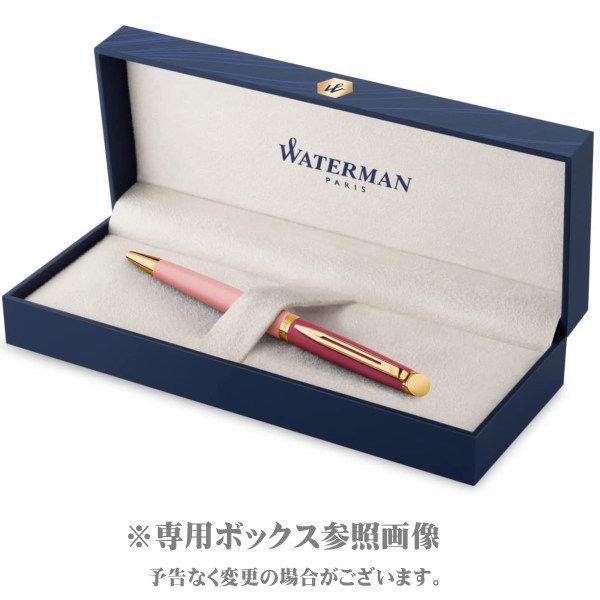 Waterman Metropolitan Essential Pink GT oil-based ballpoint pen with black fine refill and twist mechanism