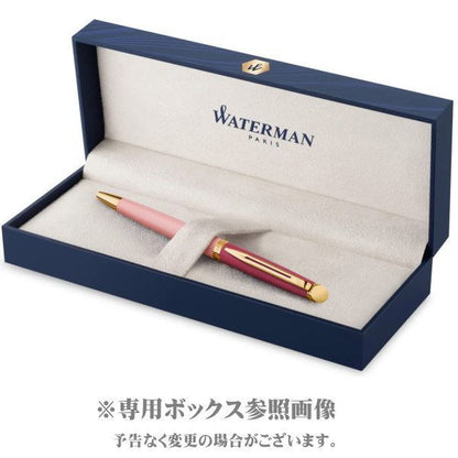 Waterman Metropolitan Essential Pink GT oil-based ballpoint pen with black fine refill and twist mechanism