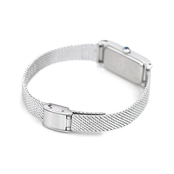 Citizen EG7040-58A ladies silver dial watch with stainless steel case and silver mesh band