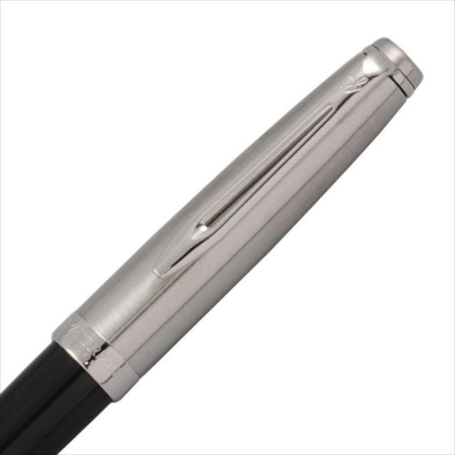Waterman Emblem Essential Black CT 2100622 ballpoint pen with black lacquer finish and chrome trim