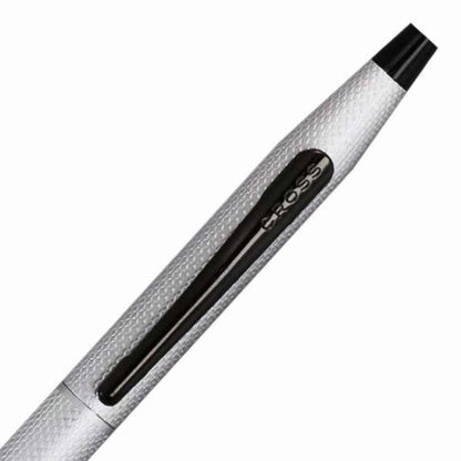 Cross Classic Century ballpoint pen NAT0082-124 with brushed chrome body and black polished clip