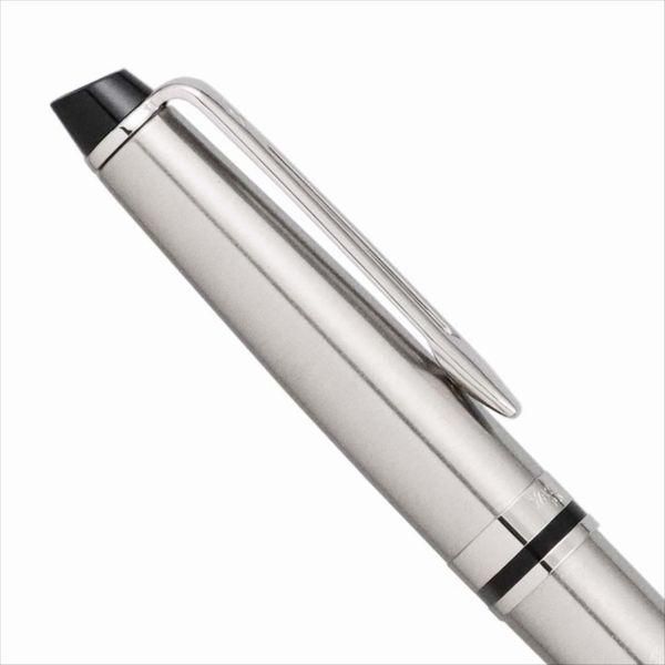 Waterman Expert Essential Metallic CT Ballpoint Pen with silver trim and metallic finish, 142mm length