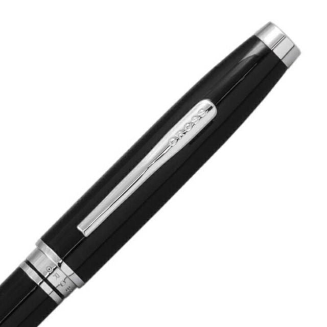 Cross Coventry NAT0662-6 Black Lacquer Ballpoint Pen with black lacquer finish and metal clip