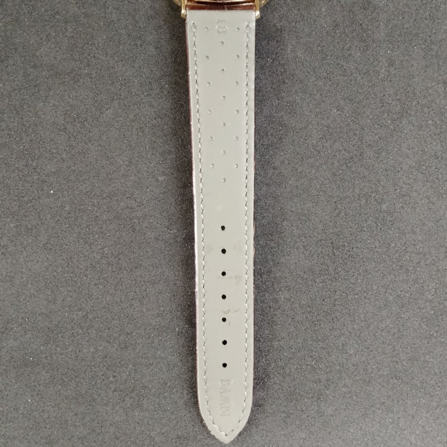 Citizen Dress Watch DR-70 with gold stainless steel case and original crocodile leather band