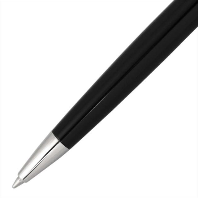 WATERMAN Metropolitan Essential Black CT ballpoint pen with deep black lacquer and nickel palladium trim