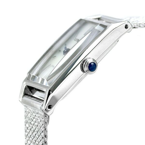 Citizen EG7040-58A ladies silver dial watch with stainless steel case and silver mesh band