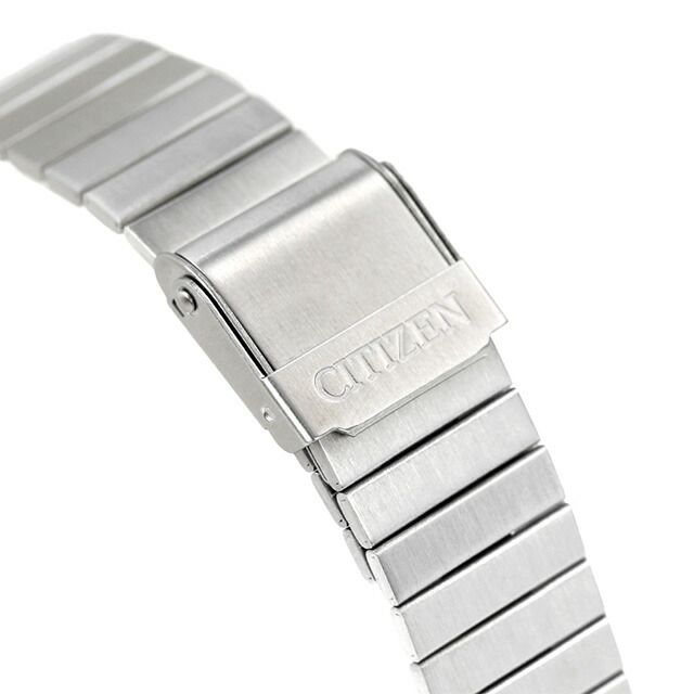 Citizen Tuno Chrono Watch AN3660-81E with black dial and silver stainless steel slide band