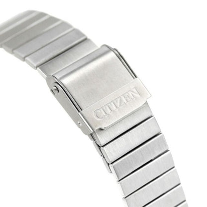 Citizen Tuno Chrono Watch AN3660-81E with black dial and silver stainless steel slide band