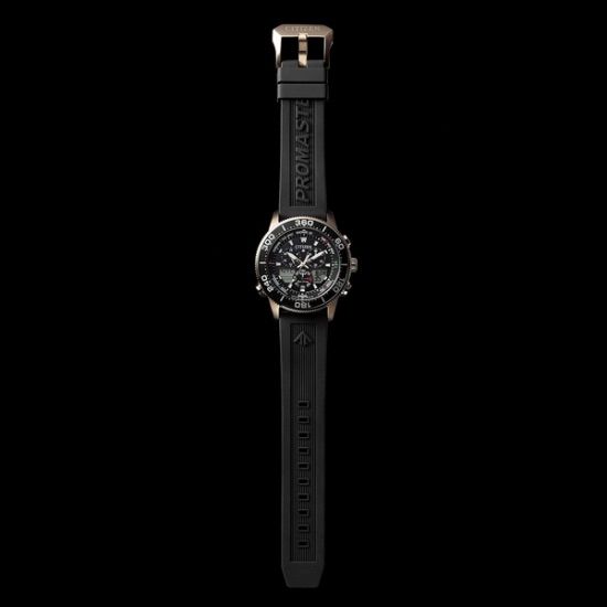 Citizen Promaster Marine Eco-Drive Yacht Timer sports watch with black dial and black strap