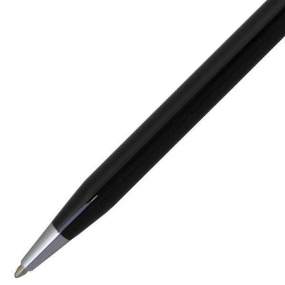 Cross Classic Century black lacquer ballpoint pen with sleek 135mm length and silver accents