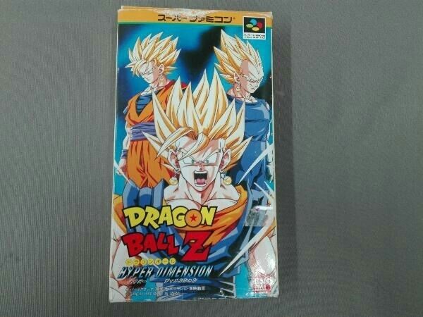 Super Famicom Dragon Ball Z Hyper Dimension game cartridge with damaged box