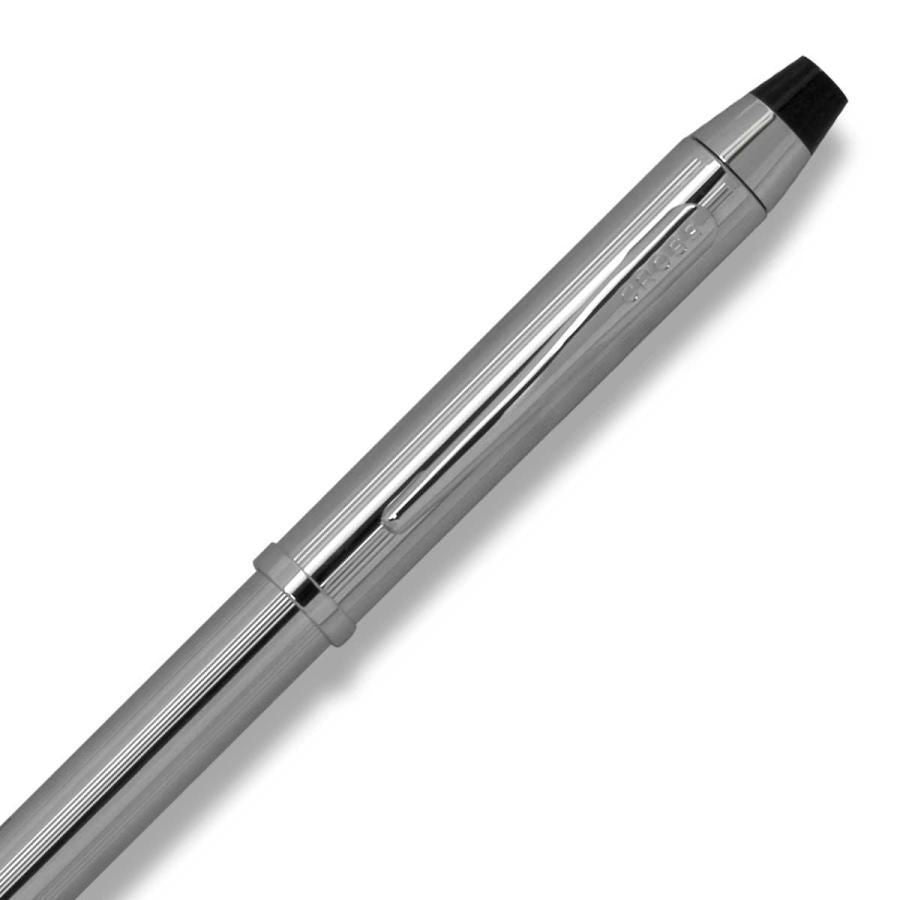 Cross Texree Re-nyu-al multi-function pen in chrome with ballpoint, pencil, and stylus parts