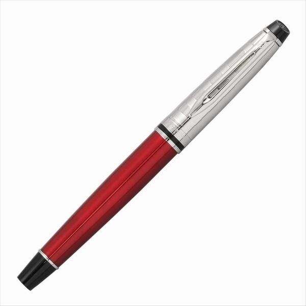 WATERMAN Expert DX Dark Red fountain pen with Medium nib and silver trim