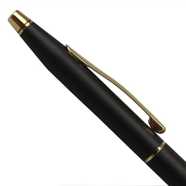 Kuro Cross Classic Century black ballpoint pen with twist mechanism and 0.5mm tip shown on white background