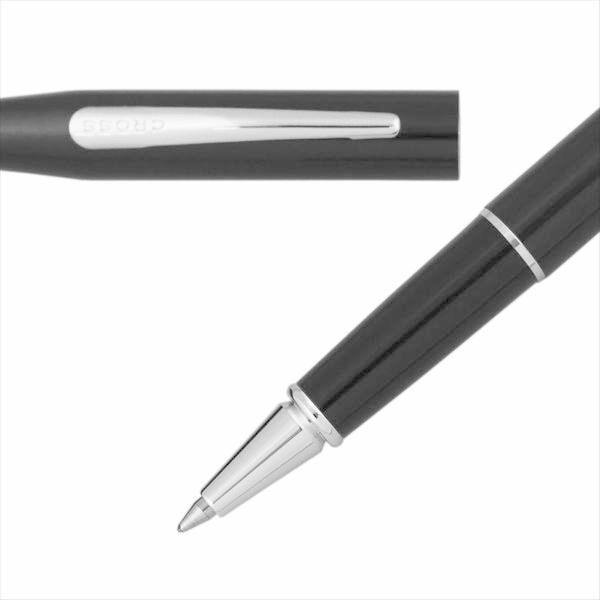 Cross Classic Century Selectip rollerball pen with gift box and refill set in black and silver finish