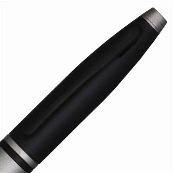 Cross Kurei NAT0112-26 ballpoint pen in matte gray with brass body and twist mechanism