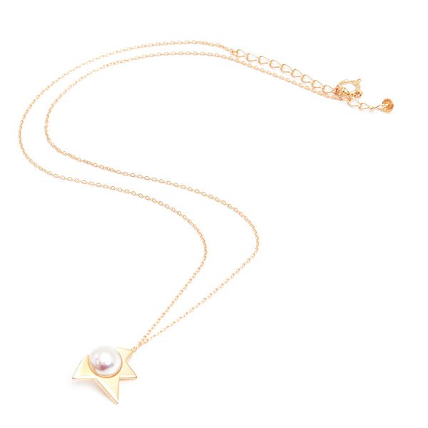 Tasaki Ladies Comet Plus yellow gold necklace with 7.6mm pearl pendant and adjustable 45 cm chain