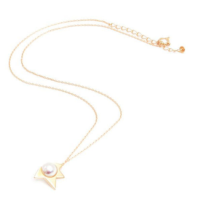 Tasaki Ladies Comet Plus yellow gold necklace with 7.6mm pearl pendant and adjustable 45 cm chain