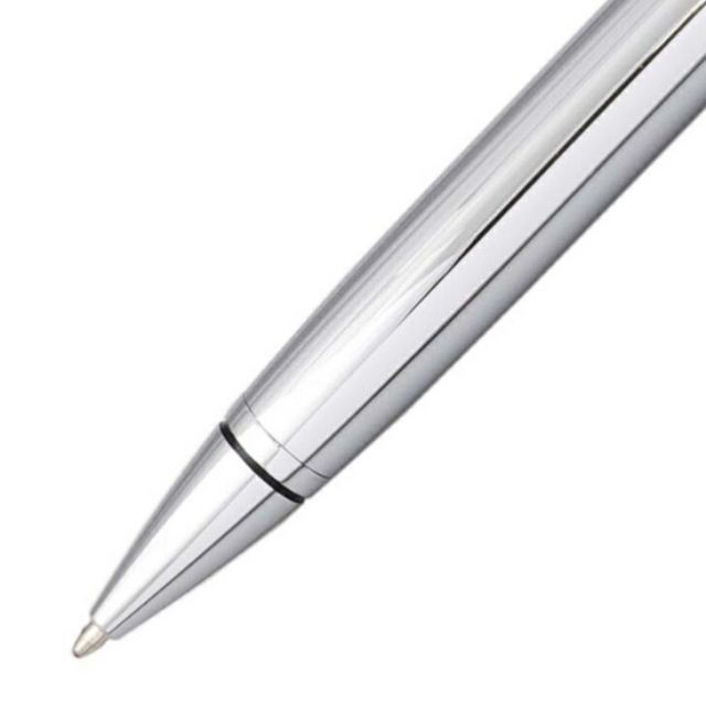 Cross Coventry NAT0662-7 chrome ballpoint pen with brass base and twist mechanism, 5.5 inches closed