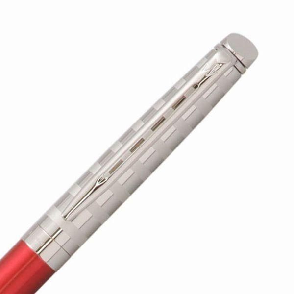 Waterman Metropolitan Deluxe Stripe Reed CT 2118357 twist pen with stainless steel lacquer finish and palladium plated trims