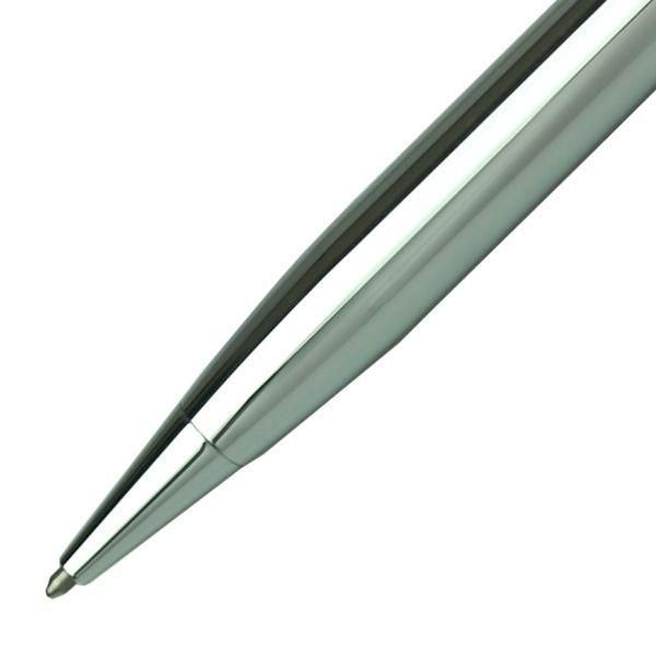 Cross Stratford Chrome ballpoint pen AT0172-1 silver finish with smooth grip and sleek design