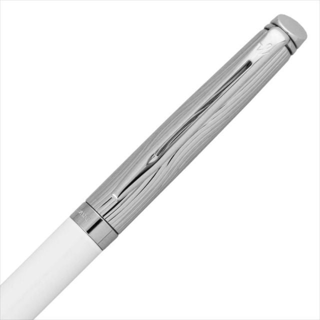 Waterman Metropolitan DX White CT ballpoint pen S2258372 with white barrel and chrome trim