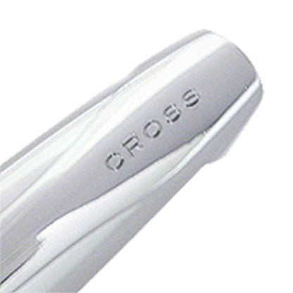 Cross Ballpoint Pen ATX Pure Chrome 882-2 with twist mechanism, 138mm length, and chrome barrel