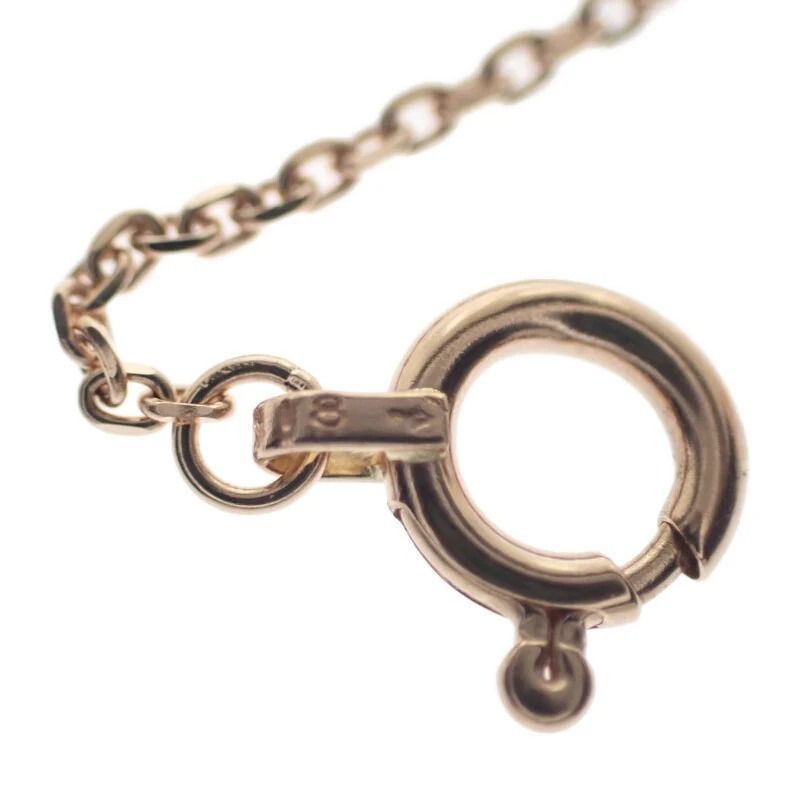 Akoya pearl pendant featuring a 4.1 to 5.1 mm pearl set in K18 pink gold with motif size 11.0 x 10.0 x 5.0 mm