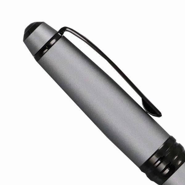 CROSS Bailey AT0452-20 ballpoint pen in matte gray lacquer with brass and black PVD accents