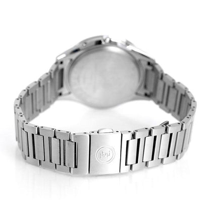 Citizen Exceed Radio-Controlled Solar Watch CB1110-61E with black dial and silver super titanium band