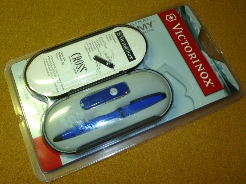 New USAF Victorinox knife and Cross ballpoint pen set in original packaging