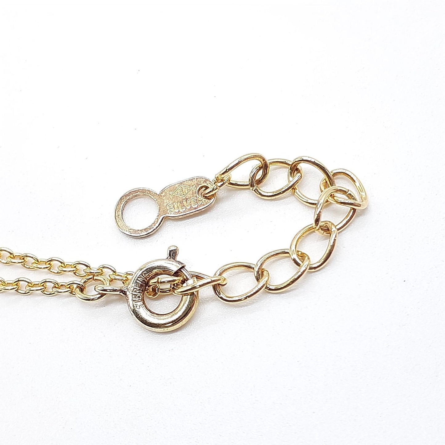 Tasaki necklace with gold coated SILVER 925 featuring an Akoya pearl on a 41cm chain with extender