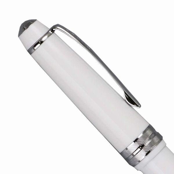 Cross Bailey Light Select Tip Rollerball Pen in white with glossy resin barrel and chrome-plated fittings