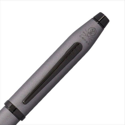 Cross Century II Gunmetal Gray Rollerball Pen Gift Set with brass lacquer body and gold plated clip