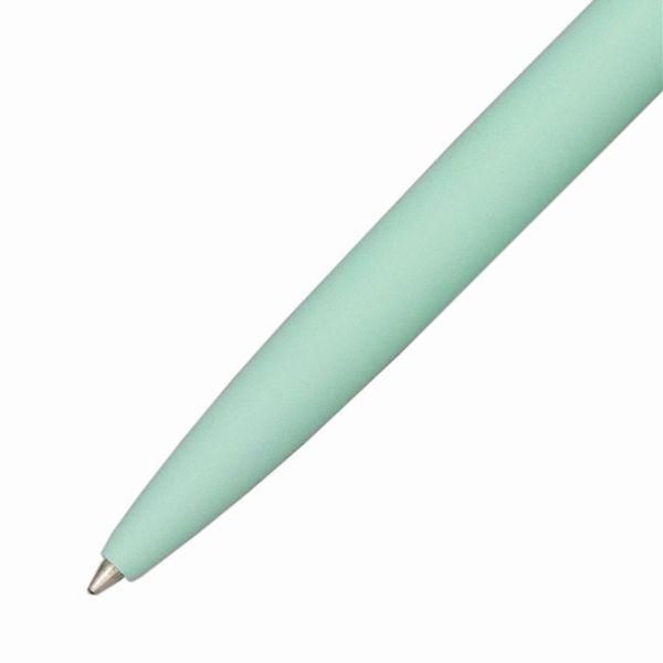WATERMAN Allure Pastel Green ball pen with chrome trim, 137mm length, shown against white background