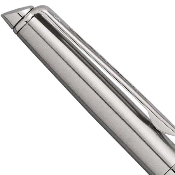 Waterman Metropolitan Essential stainless steel oil-based ballpoint pen with silver finish