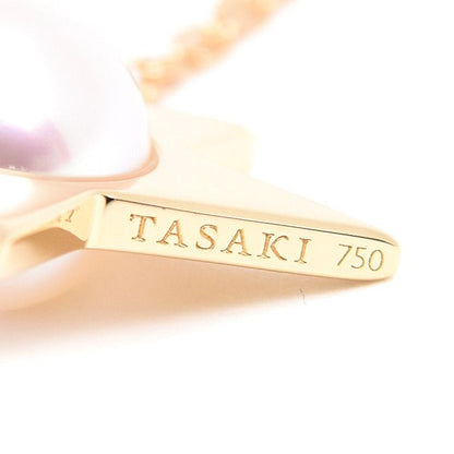 Tasaki Ladies Comet Plus yellow gold necklace with 7.6mm pearl pendant and adjustable 45 cm chain