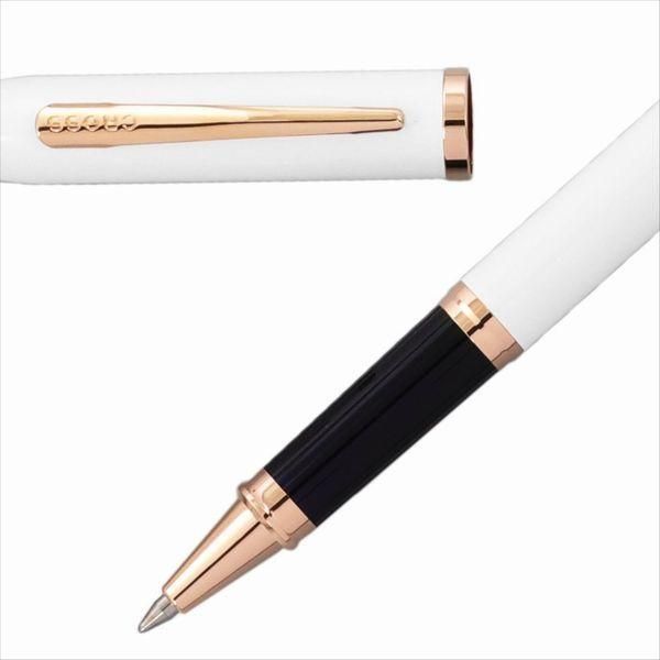 Cross Century II Select Tip Rollerball pen in pearl white lacquer with gift box and two refills