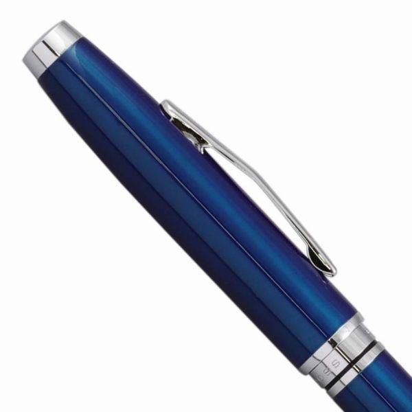 Cross Coventry NAT0662-9 blue lacquer ballpoint pen, closed length 140mm, sleek design