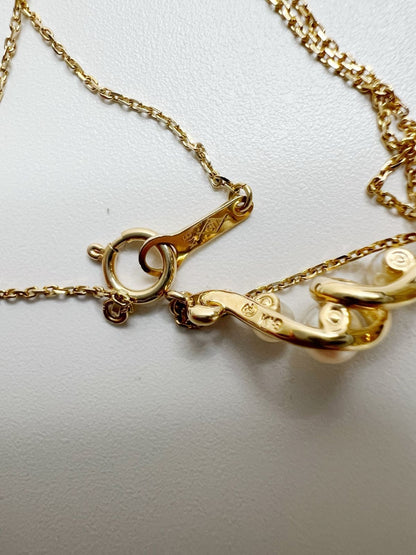 Tasaki 18k gold necklace with 2.9g weight and 39cm length model 3YE25089901-0004