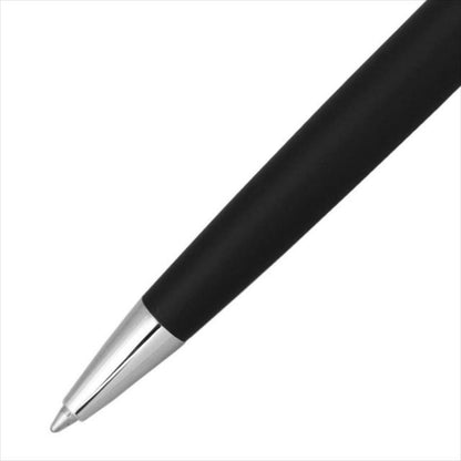 Waterman Metropolitan Essential Matte Black ballpoint pen angled showing matte finish and clip