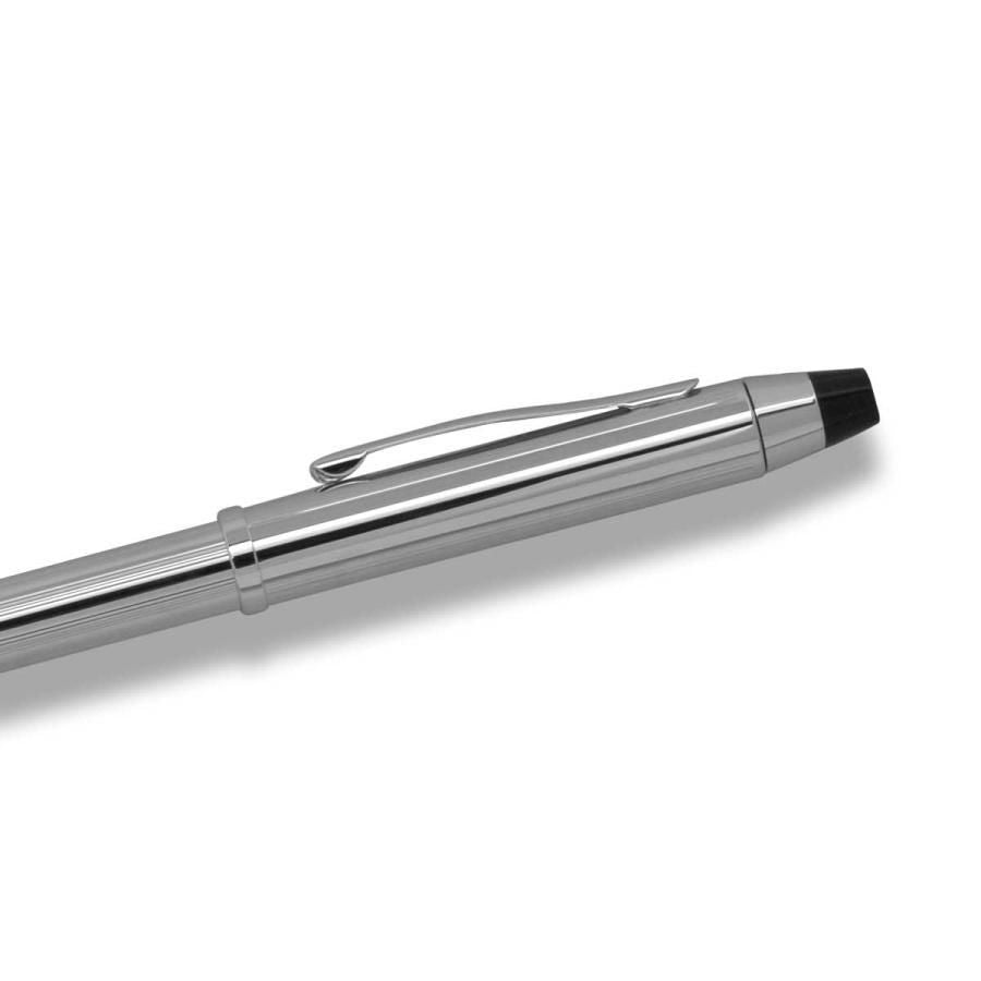 Cross Texree Re-nyu-al multi-function pen in chrome with ballpoint, pencil, and stylus parts