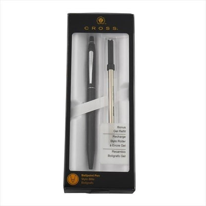 CROSS Kuro Ballpoint Pen Click in satin black with sleek design and retractable tip