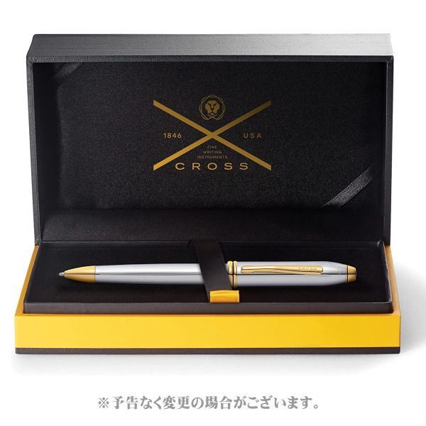 Cross Townsend Collection Updeit Medalist 502TW ballpoint pen with silver finish and black grip