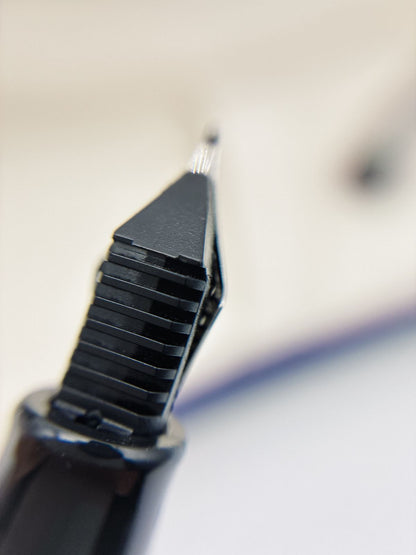 Waterman Fountain Pen with silver medium nib model MN179 displayed on white background