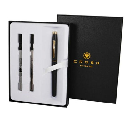 Cross Classic Century AT0085-110 gel ink refill set with blue and black ink rolls