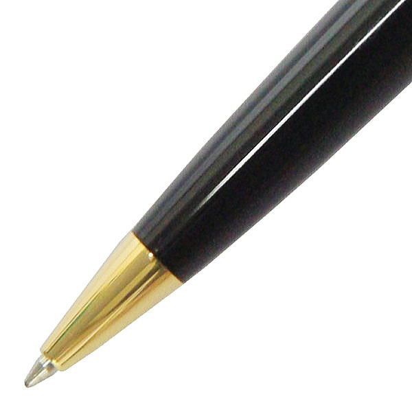 Waterman Expert Essential Black GT pen with brass lacquered body and 23k gold plated clip and trim