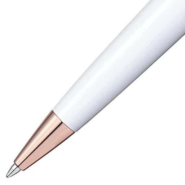 WATERMAN Expert Essential Precious White PGT 2168111 oil-based ballpoint pen with glossy lacquer and nickel palladium trim