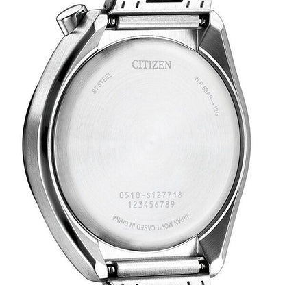 Citizen Tsuno Chrono Collection watch AN3660-81A with white dial and silver stainless mesh band
