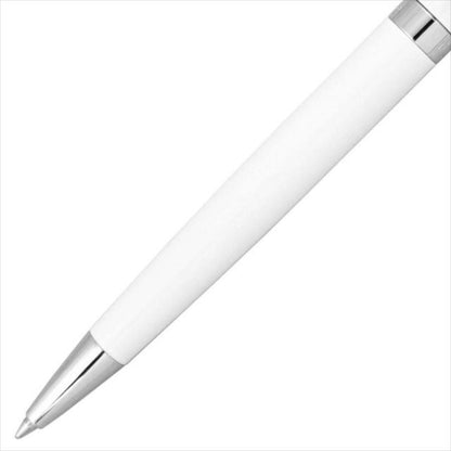 WATERMAN Metropolitan Essential White CT ballpoint pen with stainless steel body and white lacquer finish